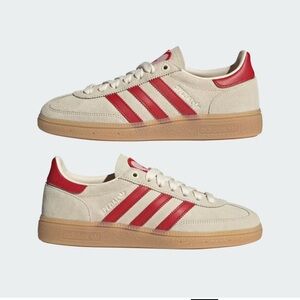 Adidas Spezial Cream and Red Sneakers